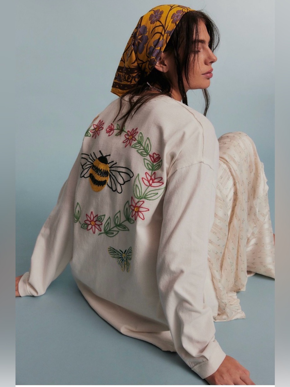 Free People We The Free Never Leaf Me Tee. NWT. Ivory
